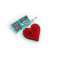Heartfelt the Heart Eco Dog Toy from Green & Wilds, a natural and durable dog toy shaped like a heart. Perfect for chewing, tugging, and interactive play.